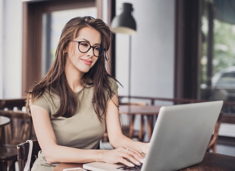 woman watching monitor