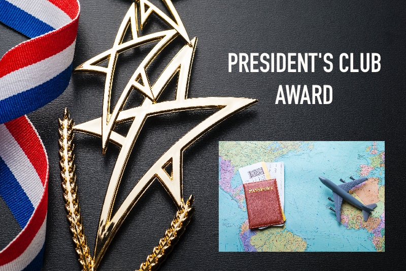 president's club award and bonus