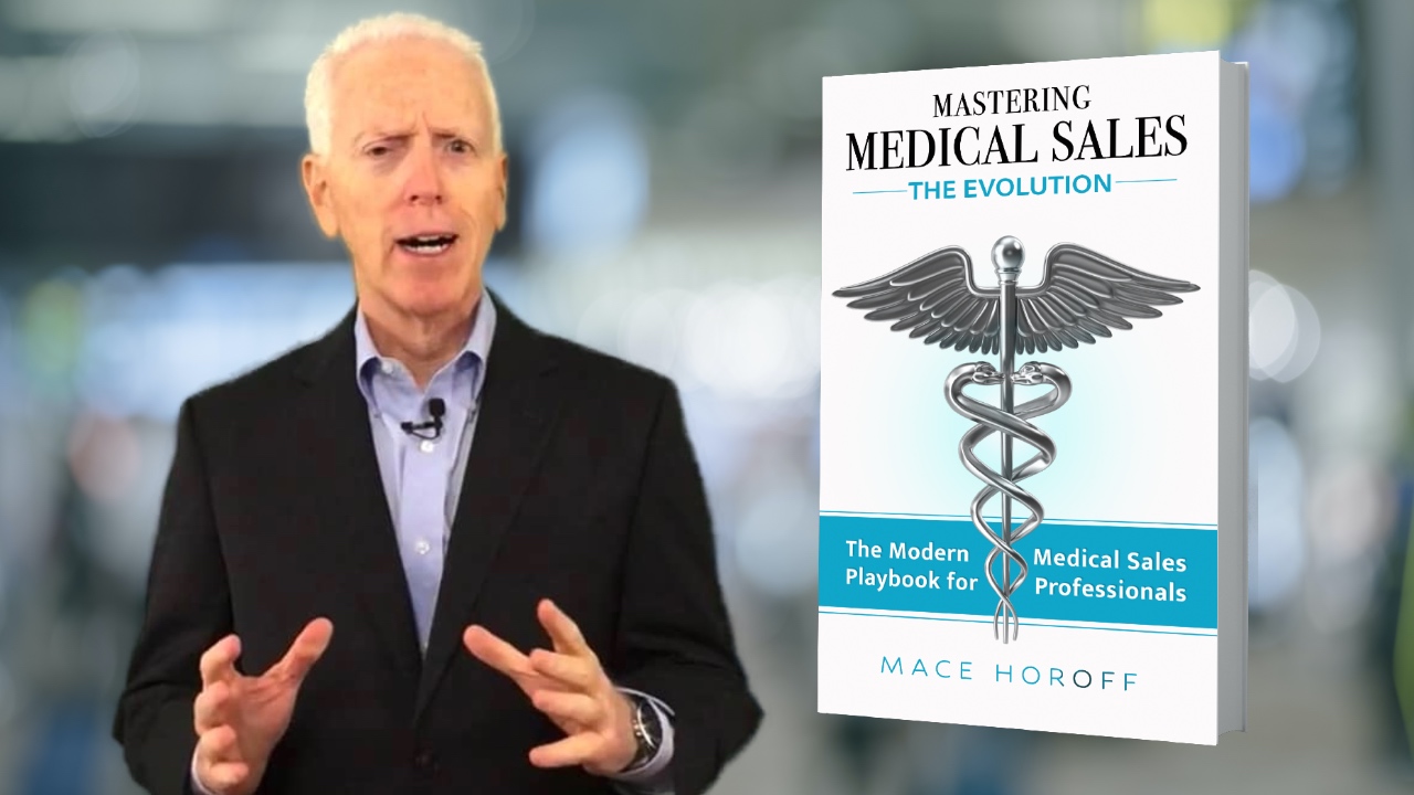 mace with mmse book blurred bkgd 3 Mace Horoff with his book "Mastering Medical Sales - The Evolution"